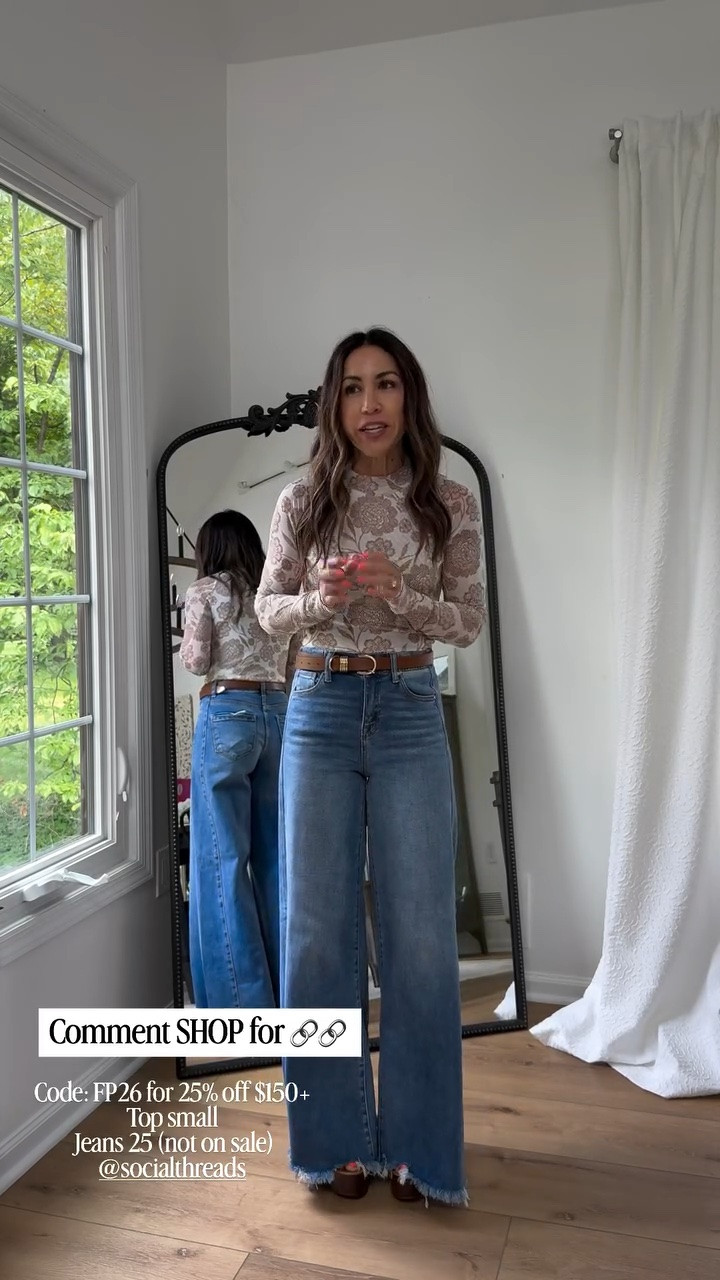 25% off $150+ @socialthreads w/ code FP26. 

Sweater small. Jeans 25.

#LTKOver40 #LTKPetite #LTKSaleAlert