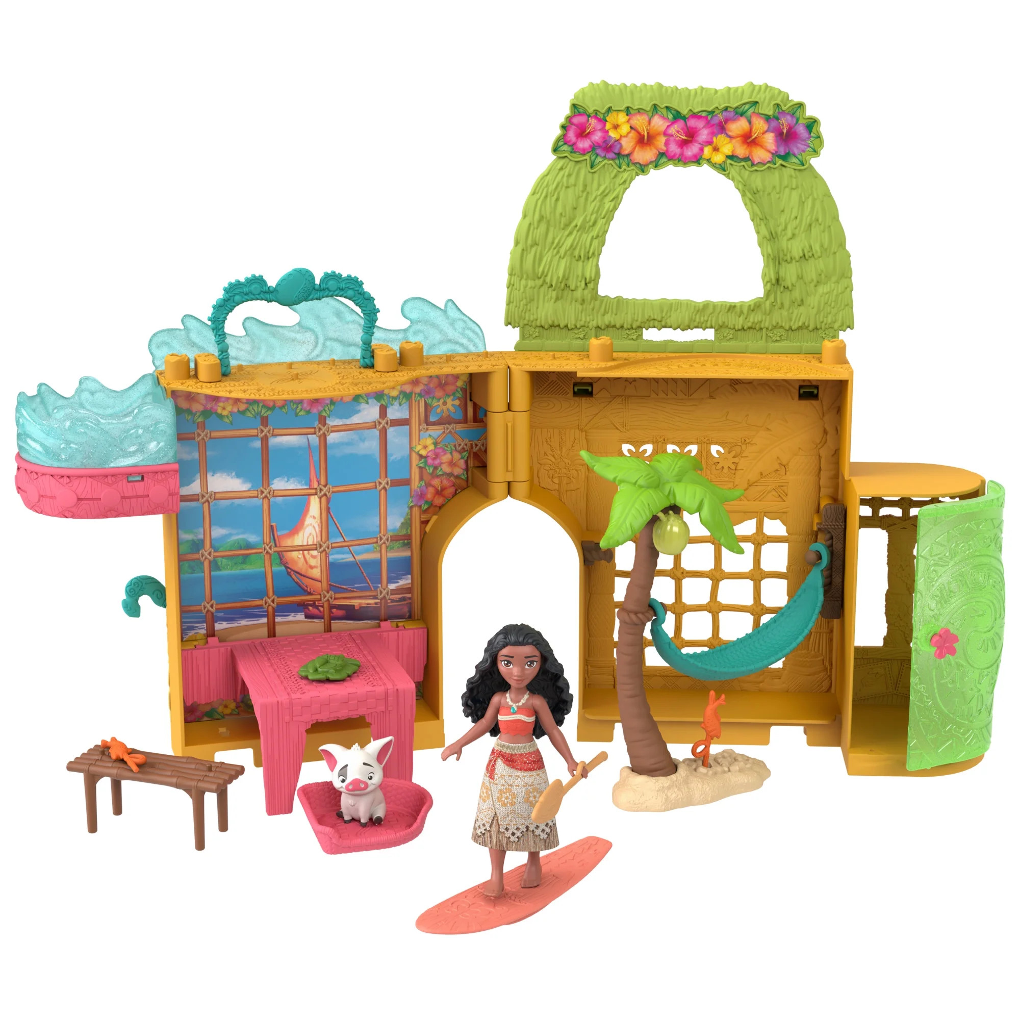Disney Princess Moana Storytime Stackers Doll House with Small Doll, Animal Friend & 9 Accessorie... | Walmart (US)
