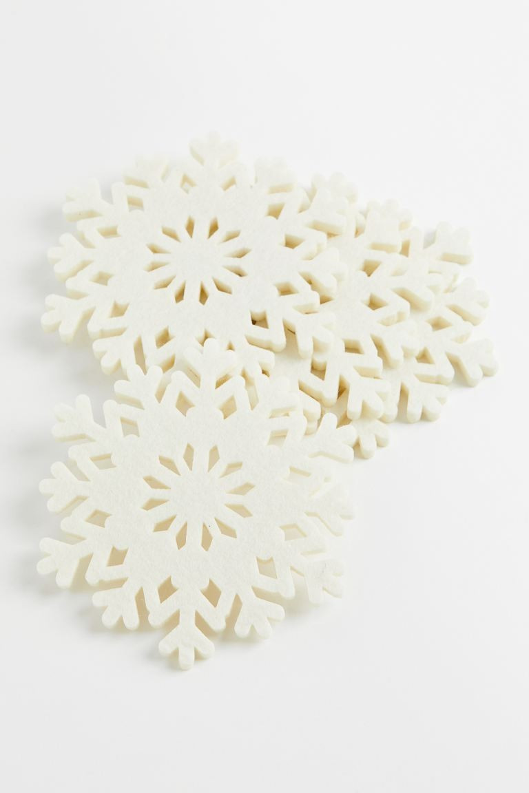 4er-Pack Glasuntersetzer aus Filz | H&M (DE, AT, CH, NL, FI)