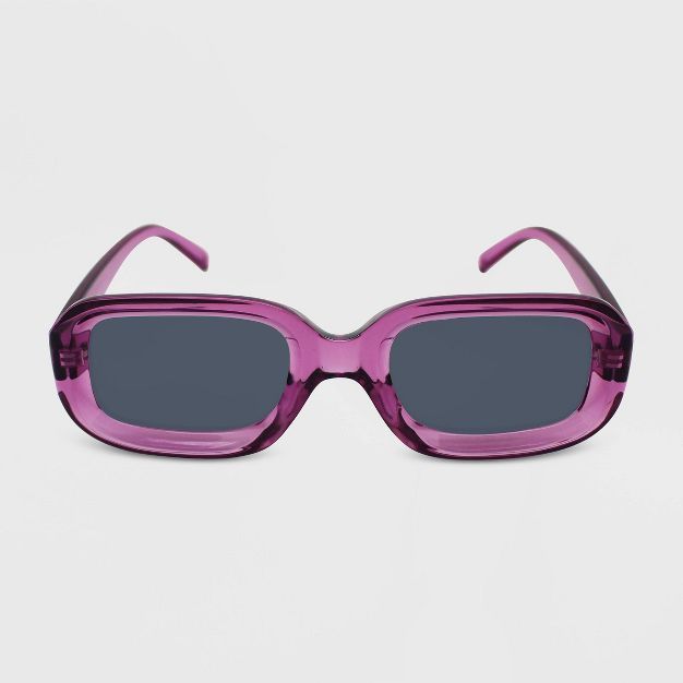 Women's Rectangle Sunglasses - Wild Fable™ Purple | Target