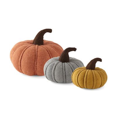 JCP Boiled Wool Pumpkin Tabletop Decor Collection | JCPenney