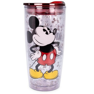 Silver Buffalo Disney Mickey Mouse "Since 1928" Double-Walled Travel Tumbler | Holds 20 Ounces | Target