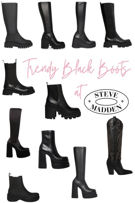 Platforms are super trendy this season and Steve Madden has us covered. As always I suggest shopping secondhand first, but a good pair of black boots are always a good investment!


#LTKshoecrush #LTKGiftGuide #LTKSeasonal
