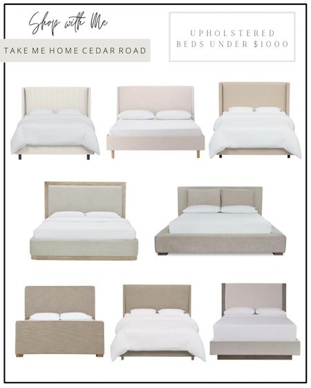 LOVING ALL OF THESE UPHOLSTERED BED OPTIONS UNDER $1000!!!

upholstered bed, bed, neutral bed, bedroom, bedroom furniture 

#LTKsalealert #LTKhome