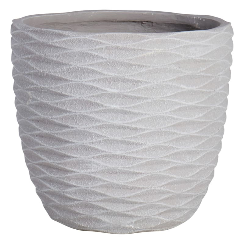 Sherwin White Antique Concrete Outdoor Planter, Extra Large | At Home