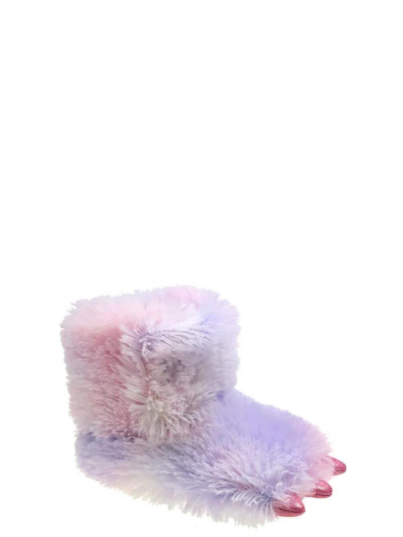 Wonder Nation Baby & Toddler Girls Monster Claw Boot Slippers | Walmart (US)