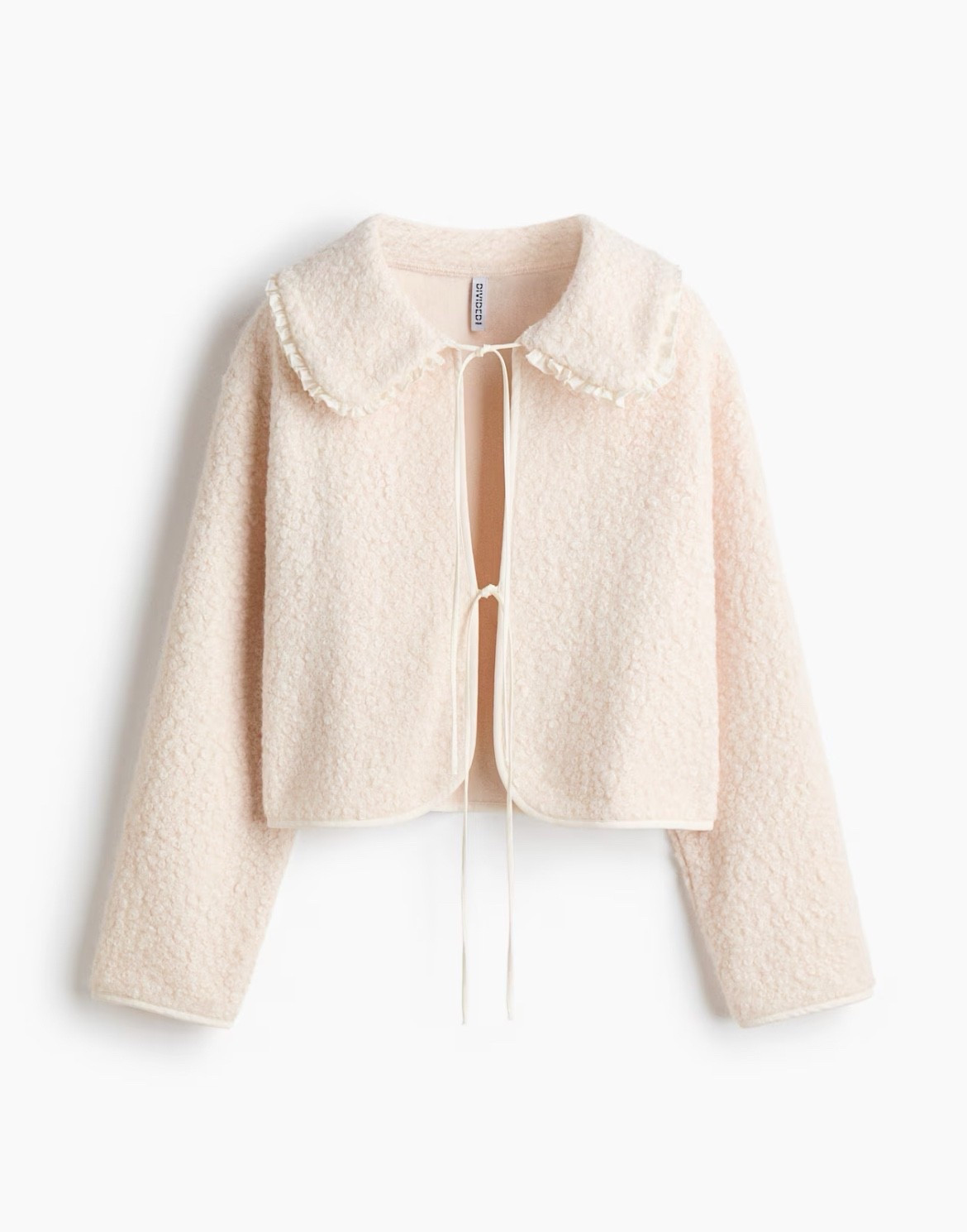 Tie front cream collared cardigan 

#LTKFindsUnder50 #LTKSeasonal