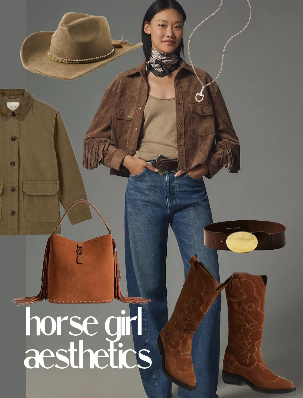 Horse girl trend is going nowhere. Jump on the bandwagon with this easy to pull look.  

 #LTKSeasonal #LTKStyleTip