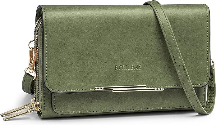 Roulens Small Crossbody Shoulder Bag for Women,Cellphone Bags Card Holder Wallet Purse and Handba... | Amazon (US)