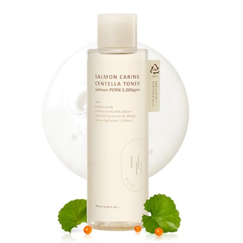 HEVEBLUE Salmon Caring Centella Toner - Salmon PDRN, pH 5.5, Salmon Egg Extract, Centella, Madecassoside, Restore and Rejuvenate, Refine Skin Texture, Low Irritation, Korean Skincare, K-Beauty | Amazon (US)