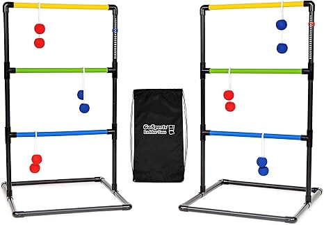 GoSports Ladder Toss Indoor & Outdoor Game Set with 6 Soft Rubber Bolo Balls and Travel Carrying ... | Amazon (US)