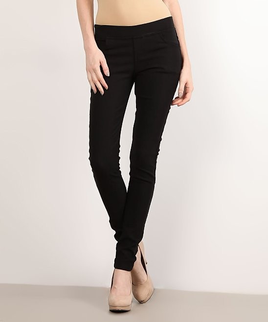 BellaBerry USA Women's Jeggings Black - Black Jeggings - Women | Zulily
