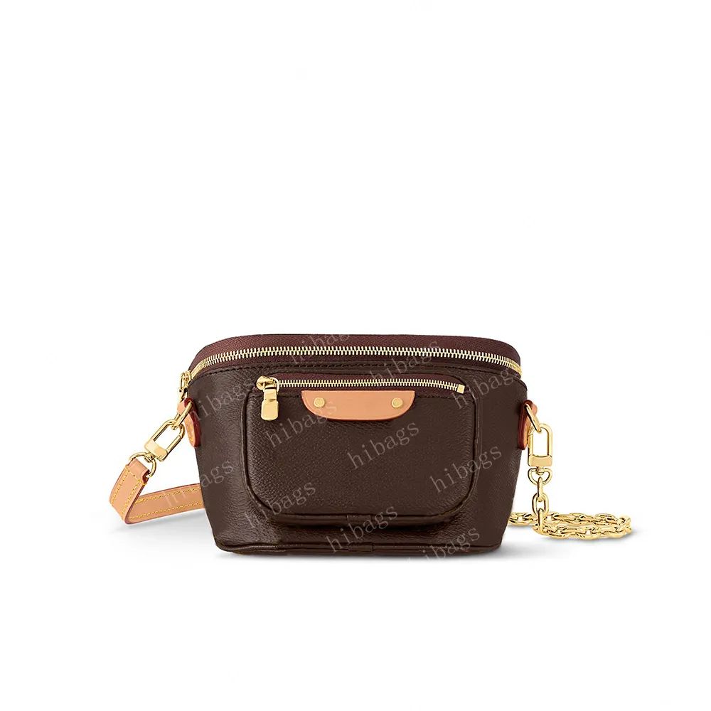 2023 Mini Bumbag Designer Waist Bag Fanny pack Brown Flower Mens Bags Leather Crossbody Purses Me... | DHGate