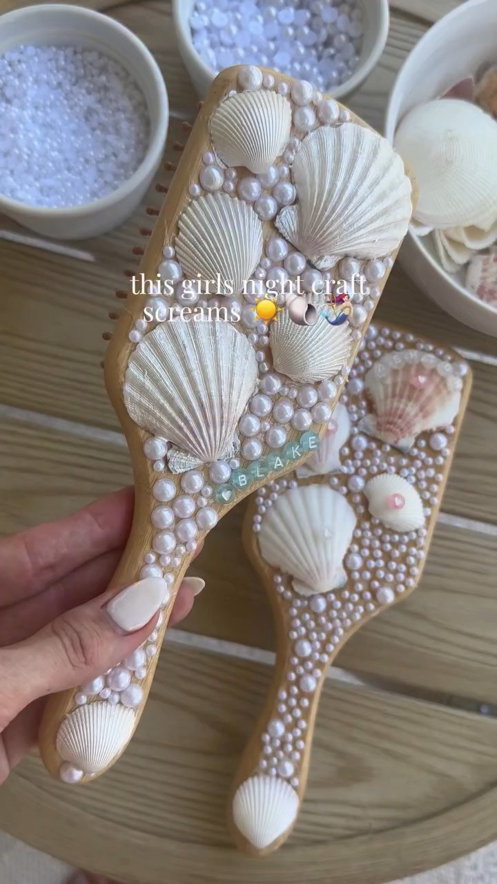 🧜‍♀️ These DIY seashell hairbrushes are the cutest girls night craft for summer and so fun to personalize!

Comment MERMAID to shop ✨

#GirlsNightIdeas #DIYCrafts #MermaidVibes #CraftyGirls #SummerCrafts