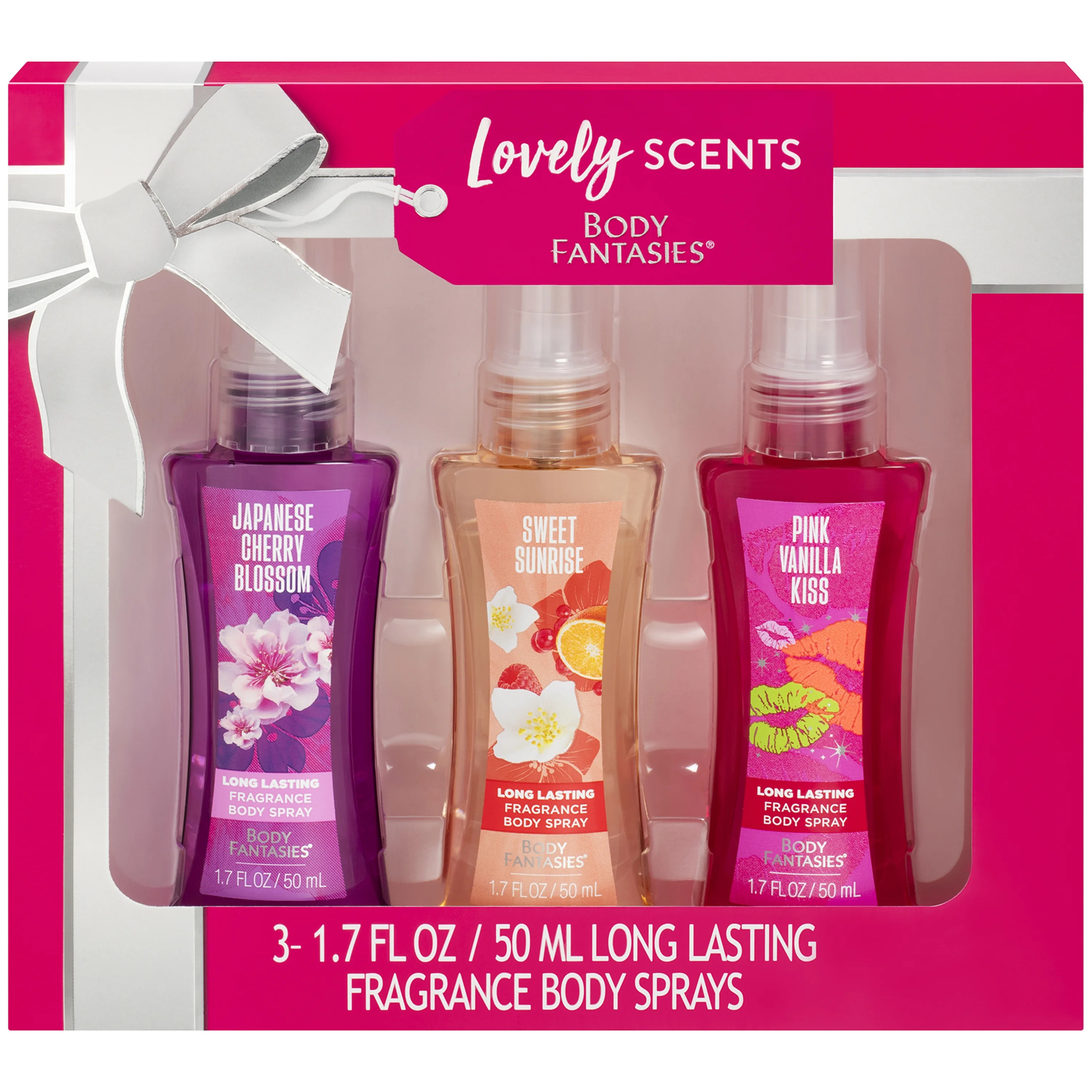 Body Fantasies Body Spray Gift Set, Lovely Scents Collection, 3 Piece | Walmart (US)