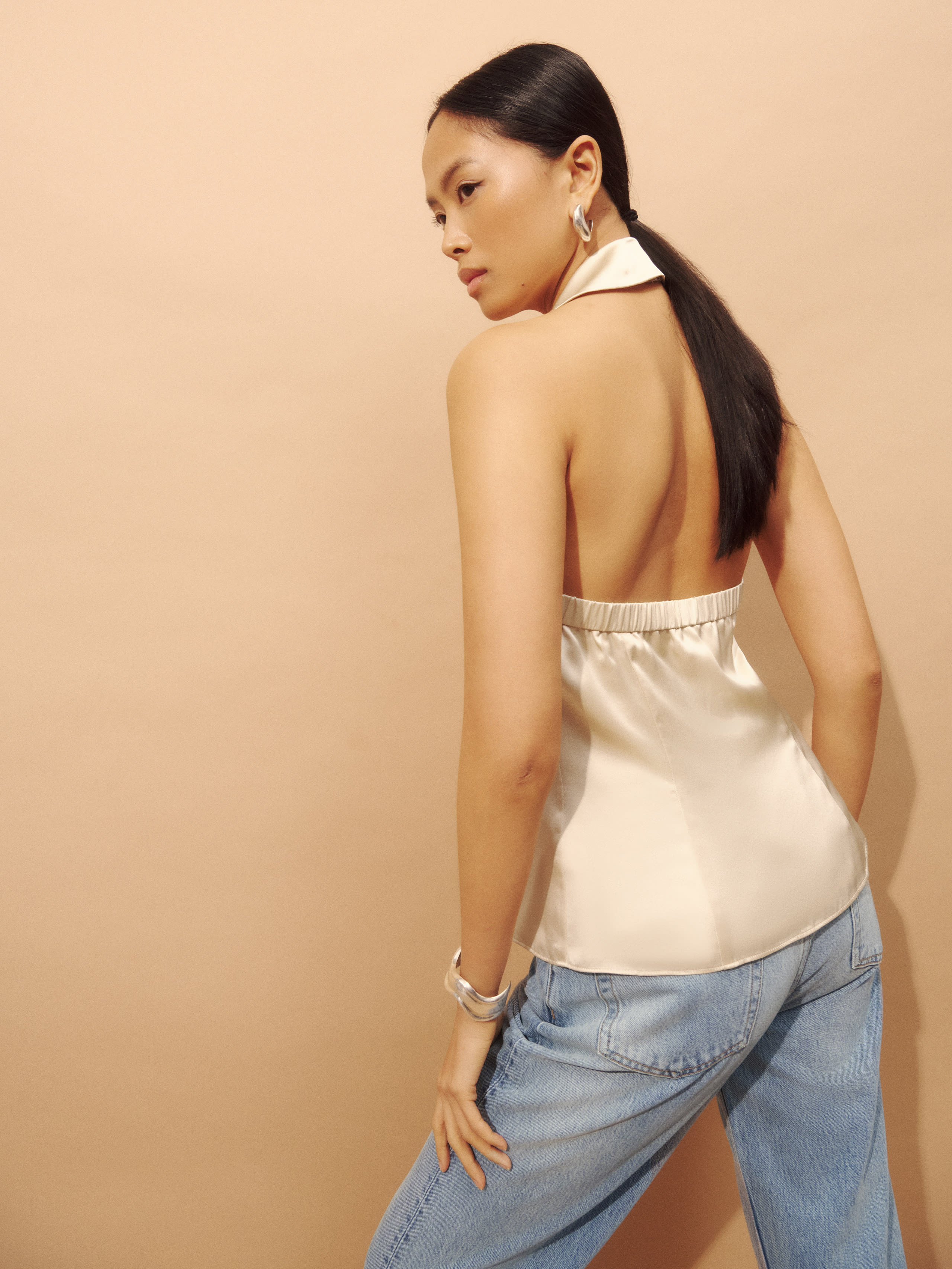 Erin Silk Top | Reformation (Global)