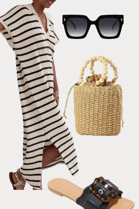 #summeroutfit #sandals #whitedress #summerdress #summerbag #sunglasses

#LTKStyleTip #LTKShoeCrush #LTKFindsUnder50