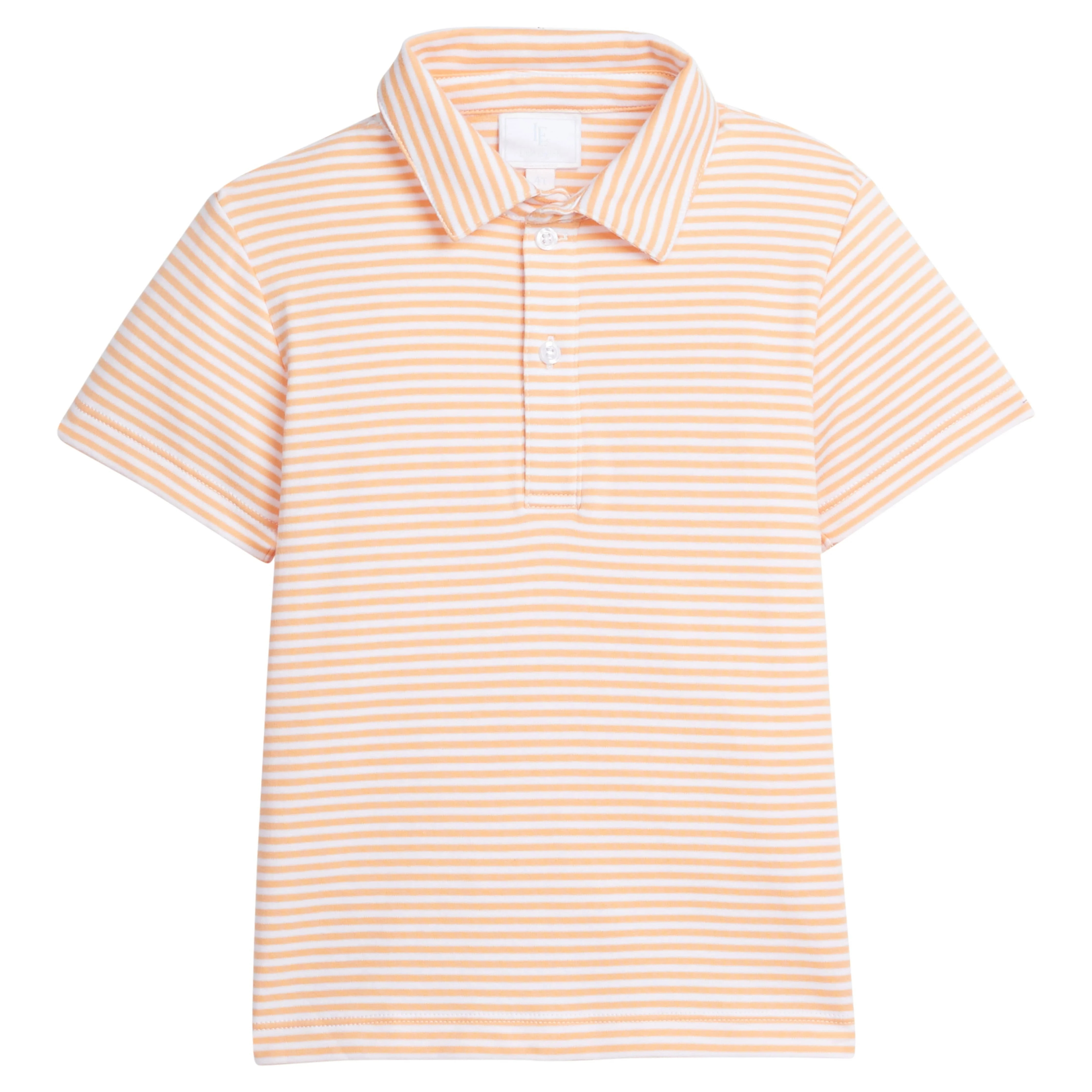 Boys Shorts Sleeve Polo in Melon Stripe | Little English