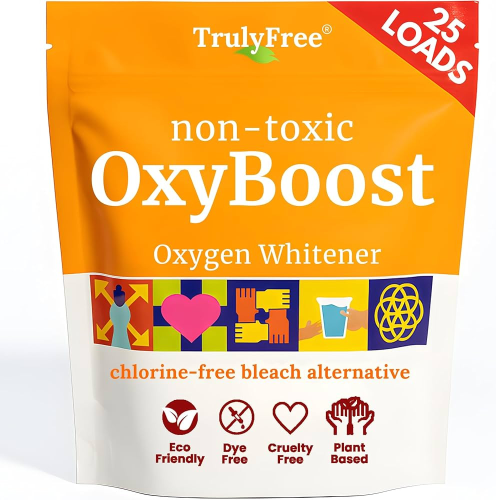 Truly Free OxyBoost - Oxygen Whitener & Clothes Stain Remover Laundry Detergent Powder with Sodiu... | Amazon (US)