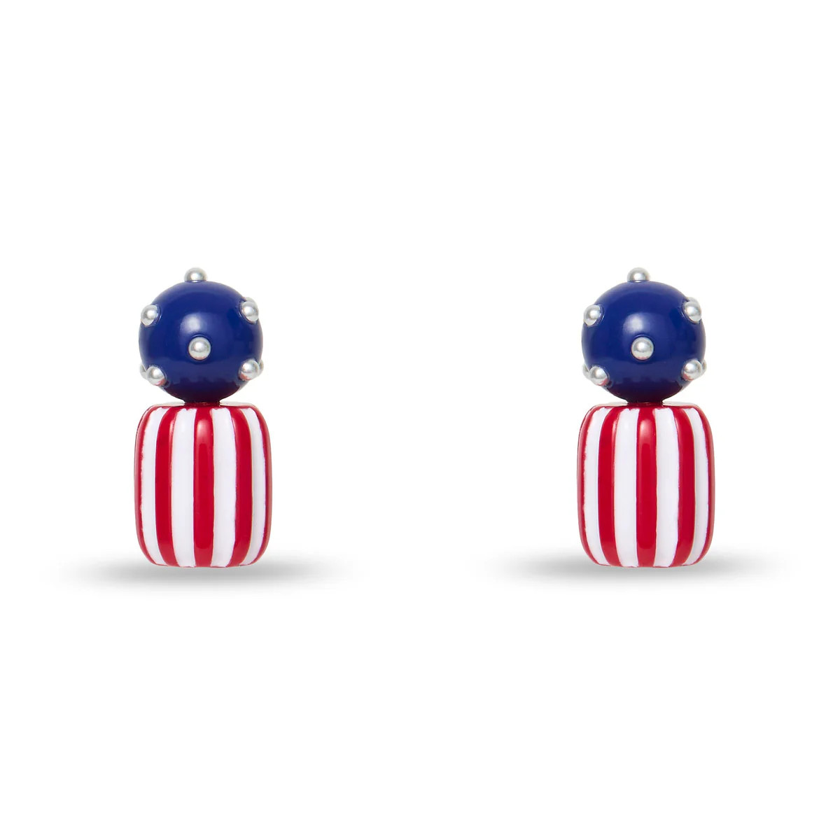 AMERICANA STARS AND STRIPES STUD EARRINGS | LELE SADOUGHI