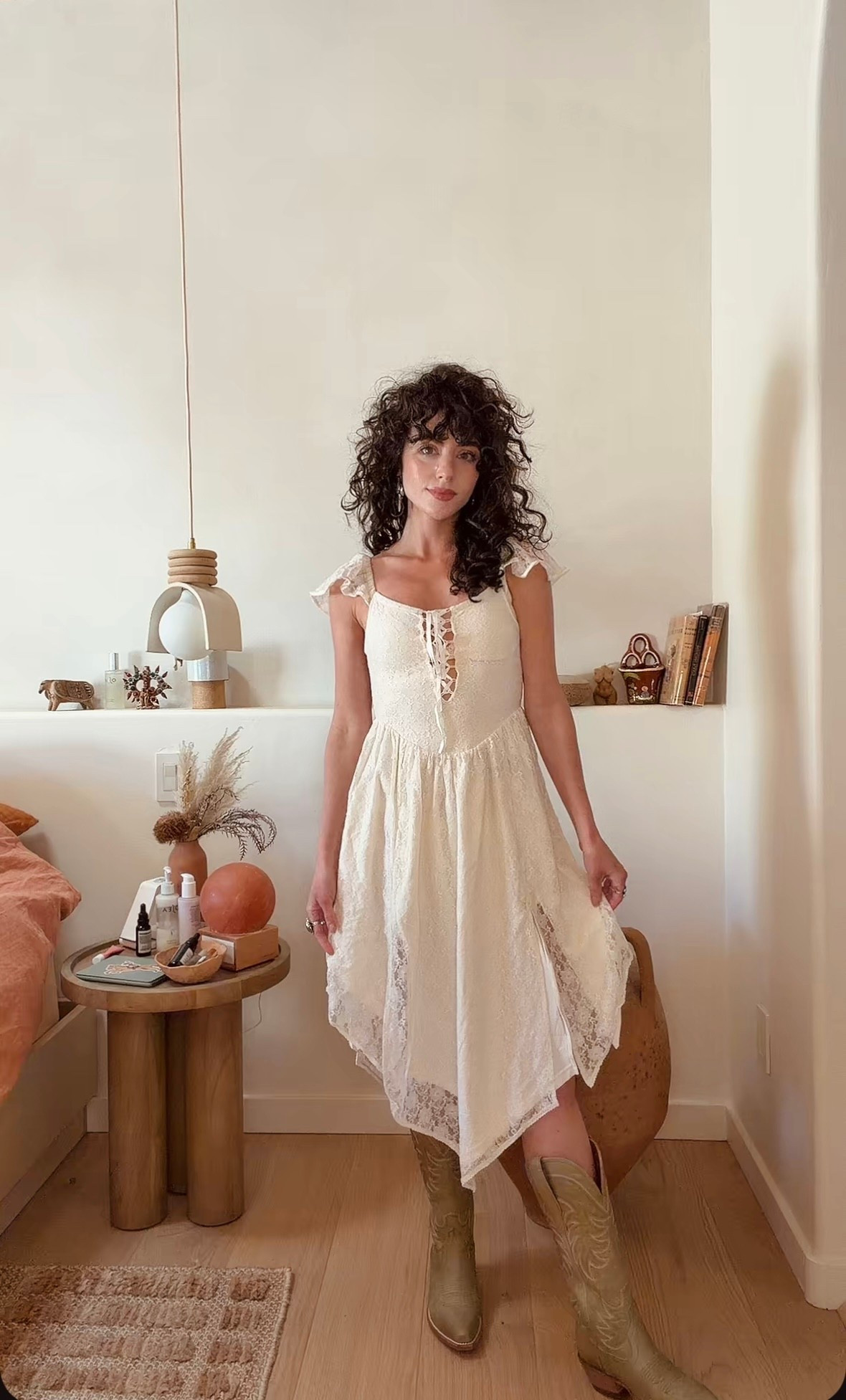 The most perfect boho lace dress for spring from @spell - I feel like it runs small, size up 

#LTKSpringSale #LTKgrwm