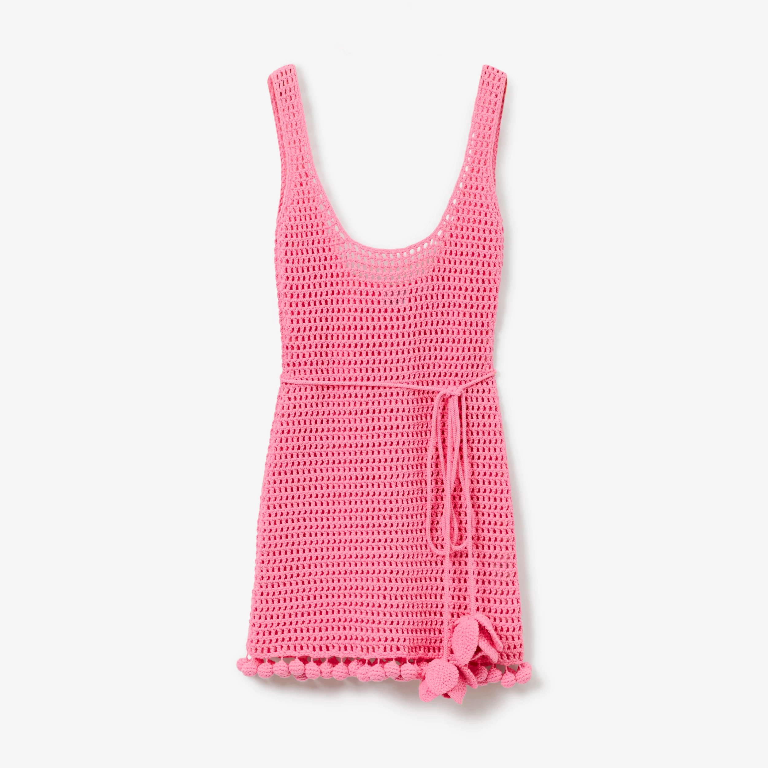 Crochet Technical Cotton Dress | Burberry (US)