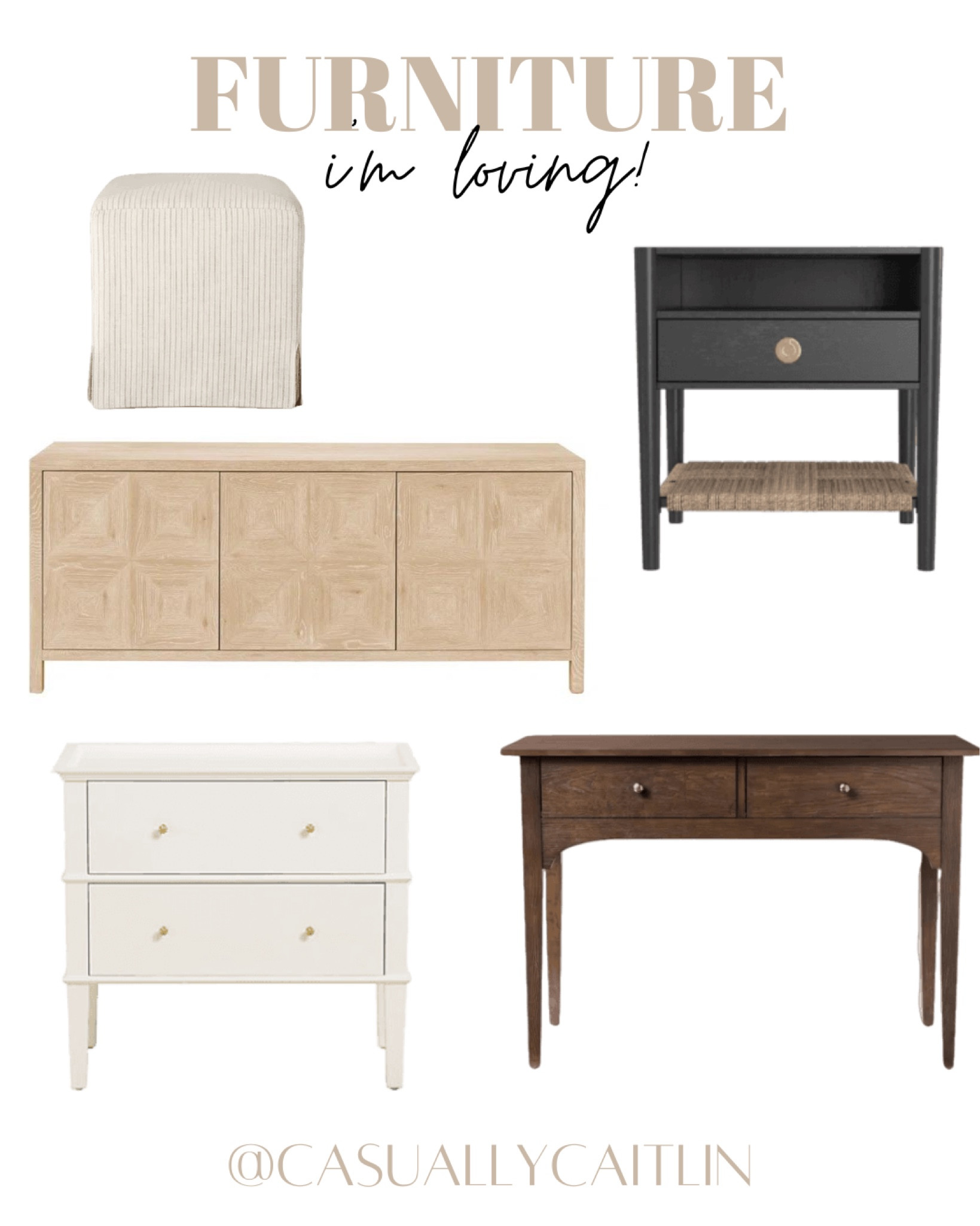 Some of my favorite furniture finds lately 🫶🏻

Console table, transitional nightstand, white nightstand, slipcovered ottoman, home finds, furniture finds 

#LTKStyleTip #LTKHome