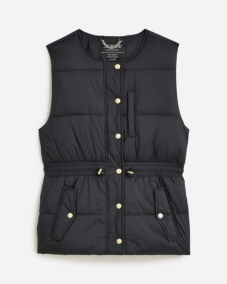 Cinched-waist puffer vest with PrimaLoft® | J. Crew US