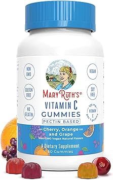 Vegan Vitamin C Gummies by MaryRuth's | Great Tasting Plant-Based Formula Supports Immune Functio... | Amazon (US)