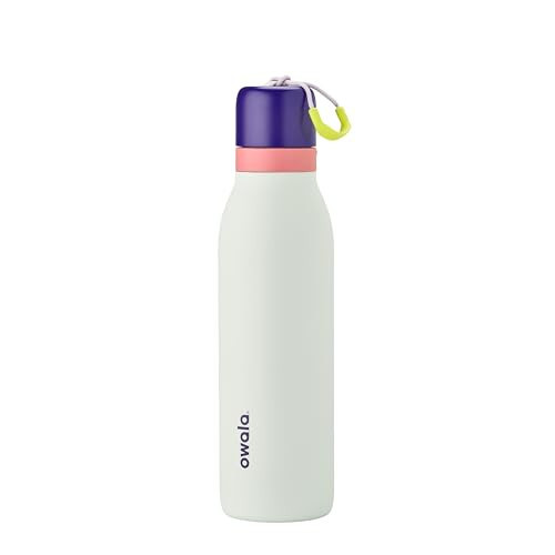 Owala FreeSip Twist Insulated Stainless Steel Water Bottle with Straw for Sports and Travel, BPA-Free, 18-oz, Purple/Mint (Minty Horizon) | Amazon (US)