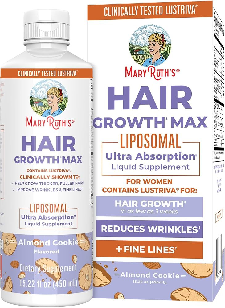 MaryRuth's Women's Hair Growth MAX Liposomal | With Lustriva® + Biotin 10000mcg + Pumpkin Seed O... | Amazon (US)
