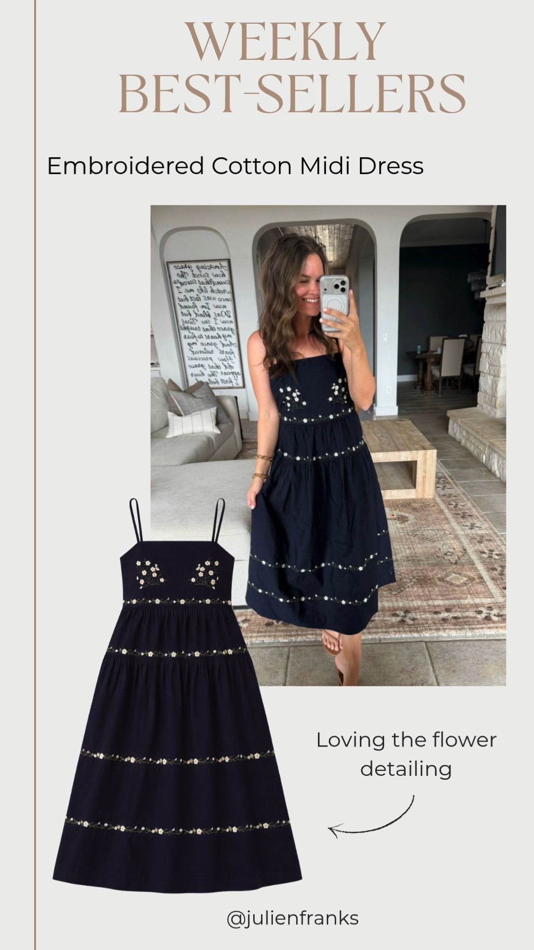 This dress can go from day to night! I love how special the flower detailing feels. 🤍
 

#LTKSeasonal #LTKootd #LTKmomlife