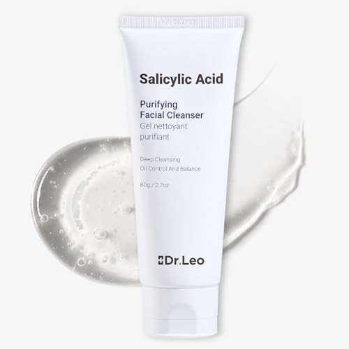 Dr.Leo Salicylic Acid Foaming Cleanser, Face Wash for Oily, Combo & Acne-Prone Skin | 8 Amino Acids Gentle Non-Irritating, 3X Crystal Jelly Deep Clean, Oil Control, Prevents Breakouts, 2.07 oz | Amazon (US)