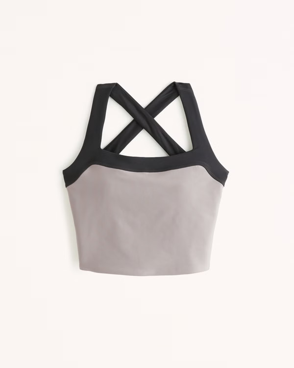 YPB sculptLUX Cross-Back Slim Tank | Abercrombie & Fitch (US)