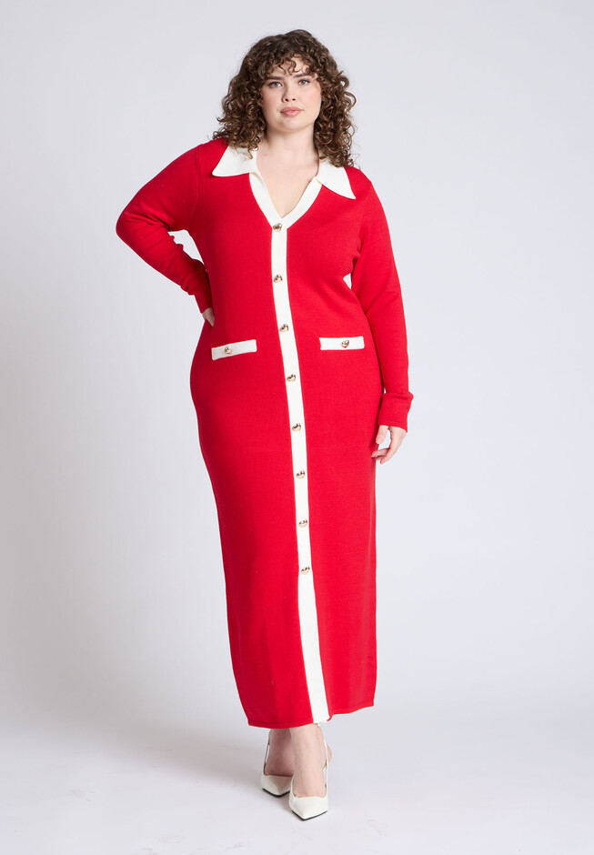 Sweetheart Sweater Dress | Eloquii