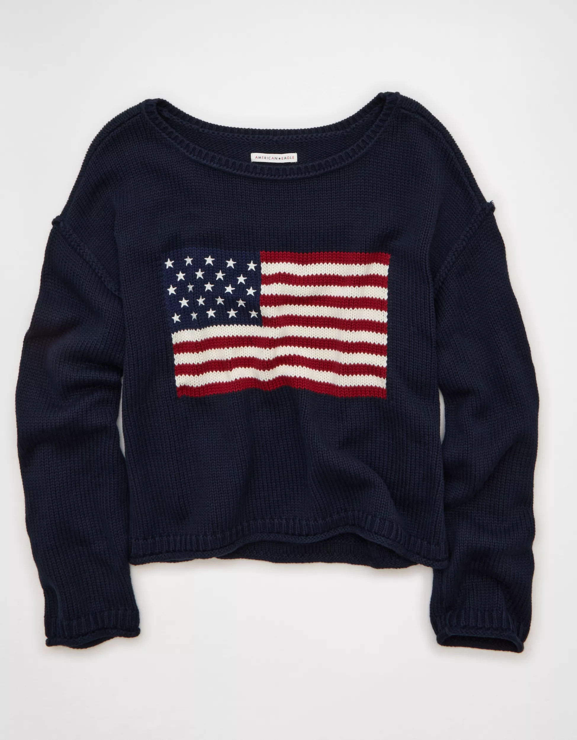 AE American Flag Graphic Sweater | American Eagle Outfitters (US & CA)