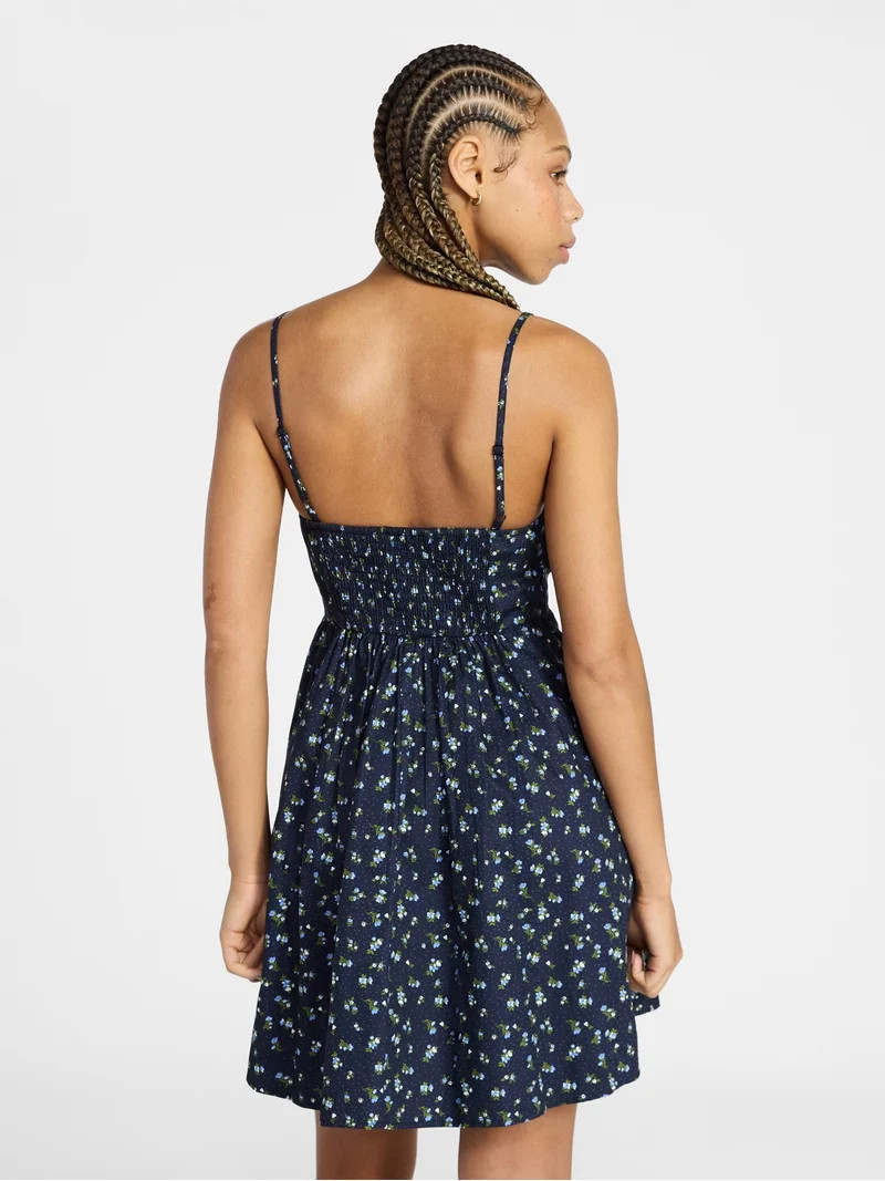 No Boundaries Side Shirred Corset Dress, Women's Sizes XXS-XXL - Walmart.com | Walmart (US)