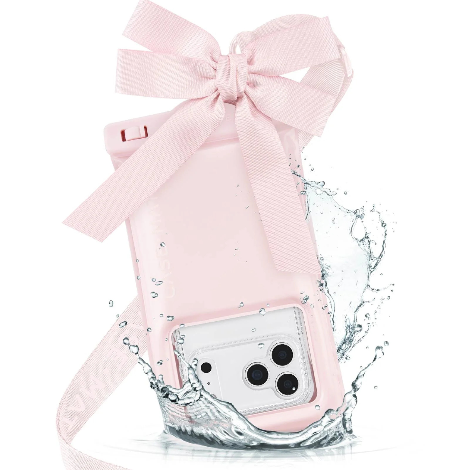 Waterproof Floating Pouch Ballet Pink Bow | Case-Mate