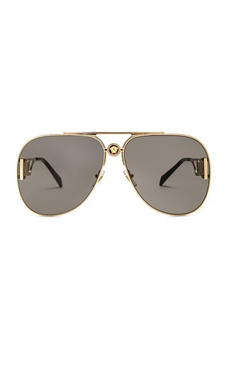 Aviator Sunglasses in Gold | Revolve Clothing (Global)