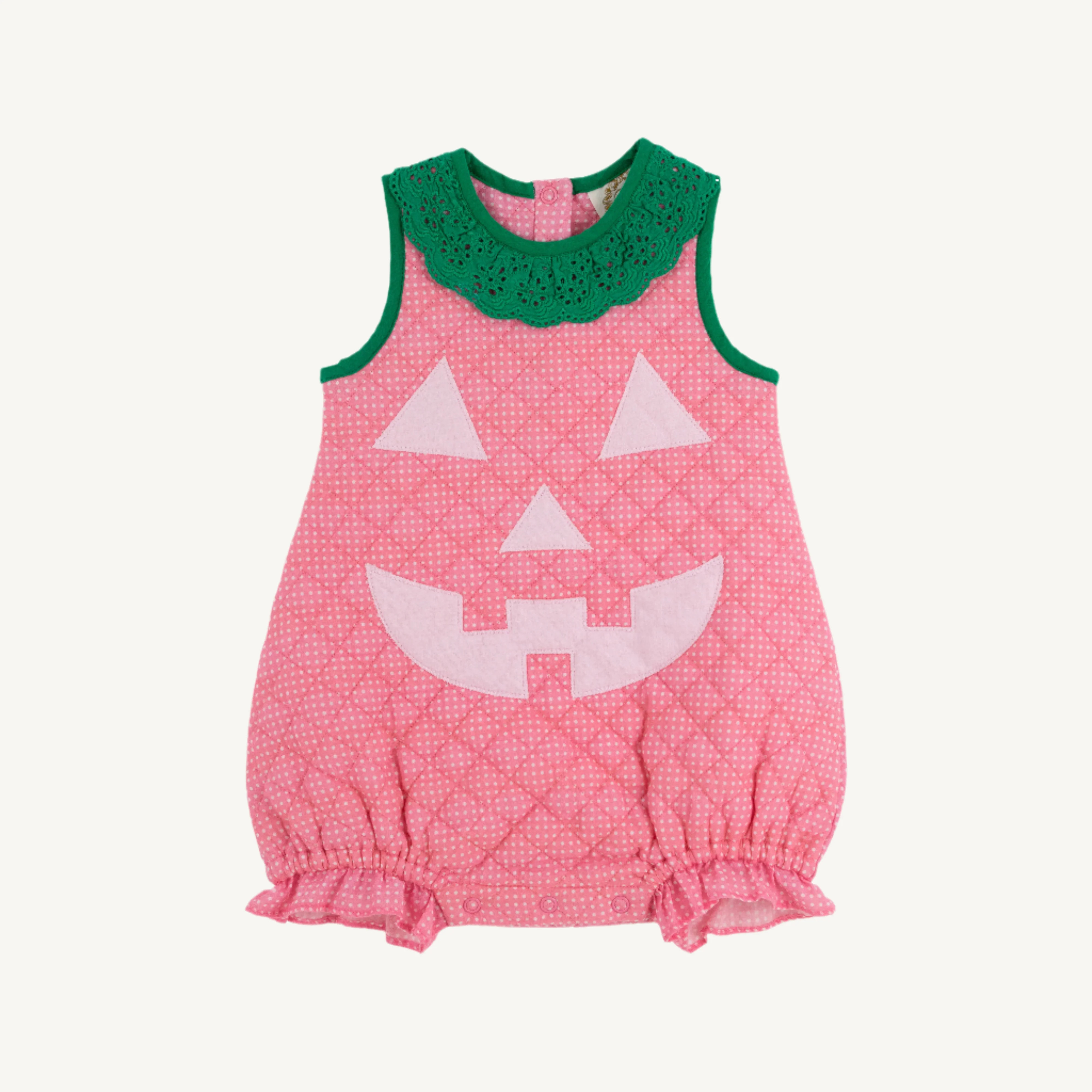 Happy Halloween Pink Pumpkin Costume (Infant) - Hamptons Hot Pink Micr | The Beaufort Bonnet Company