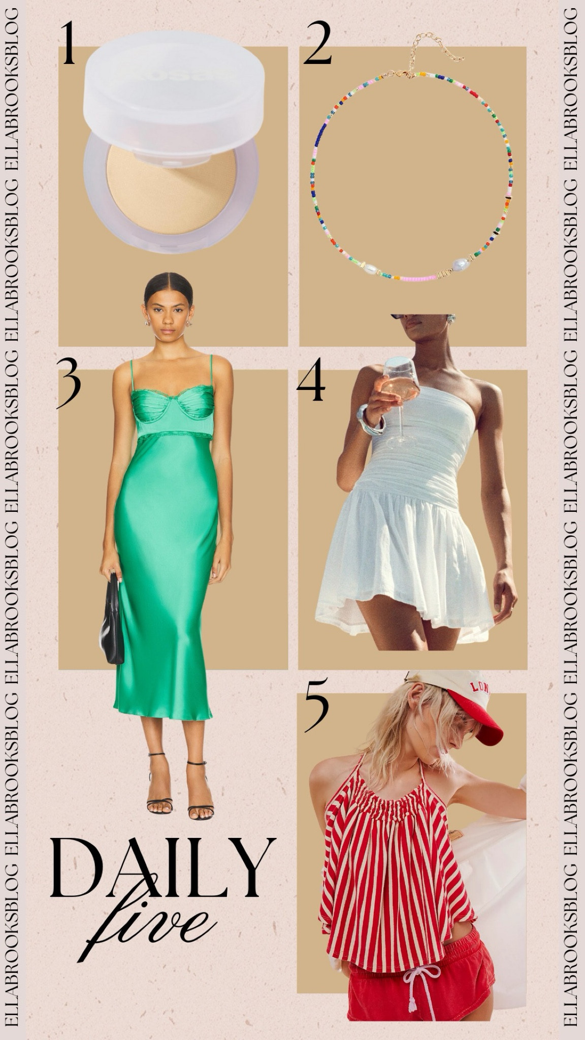 Daily 5🤍
summer dress, summer wedding guest, wedding guest dress, white dress, summer fashion finds, amazon accessories, amazon beauty, clean beauty 

#LTKStyleTip #LTKWedding #LTKBeauty