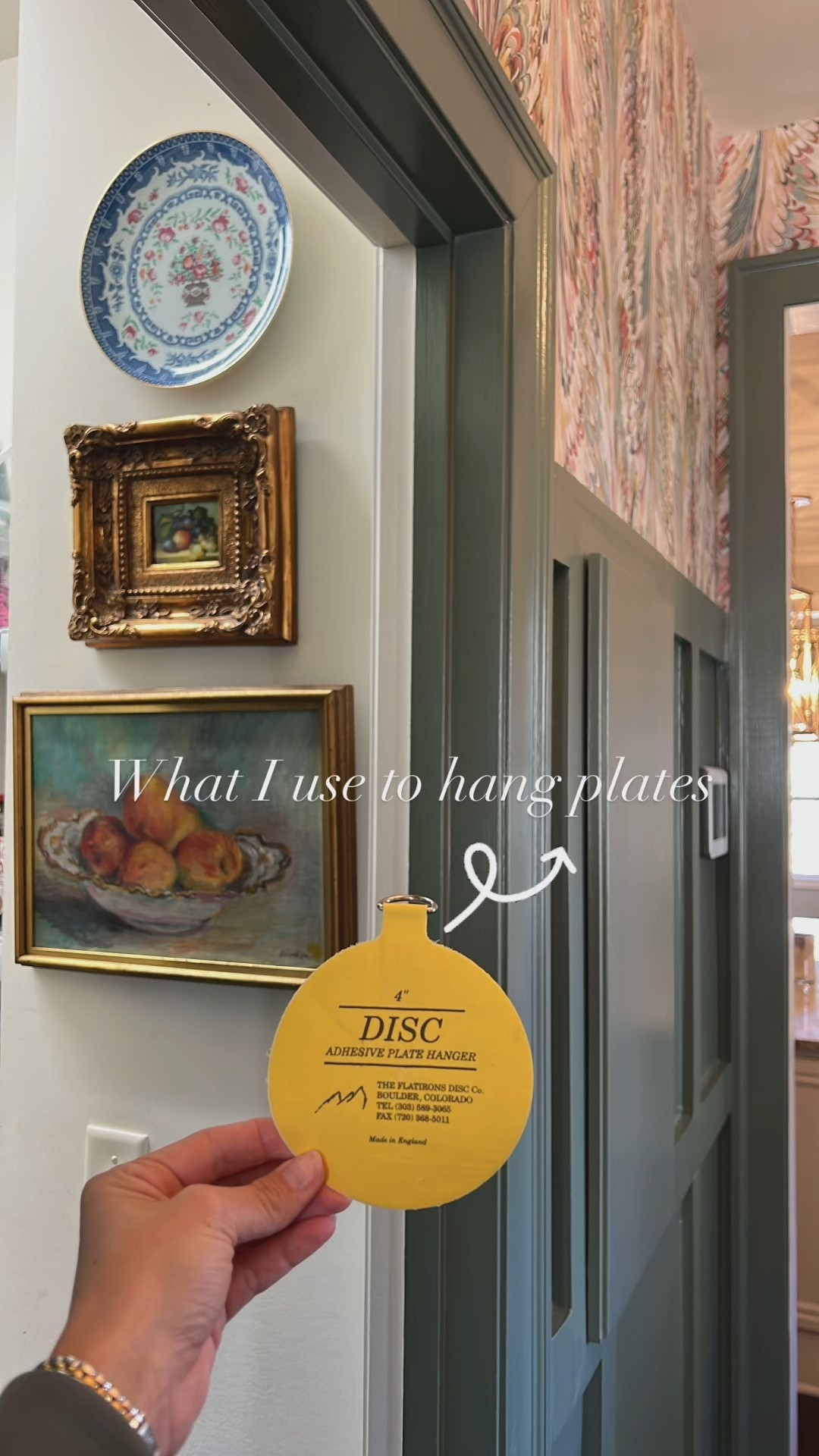 Plate wall plate wall hanger grandmillennial home decor wall decor 