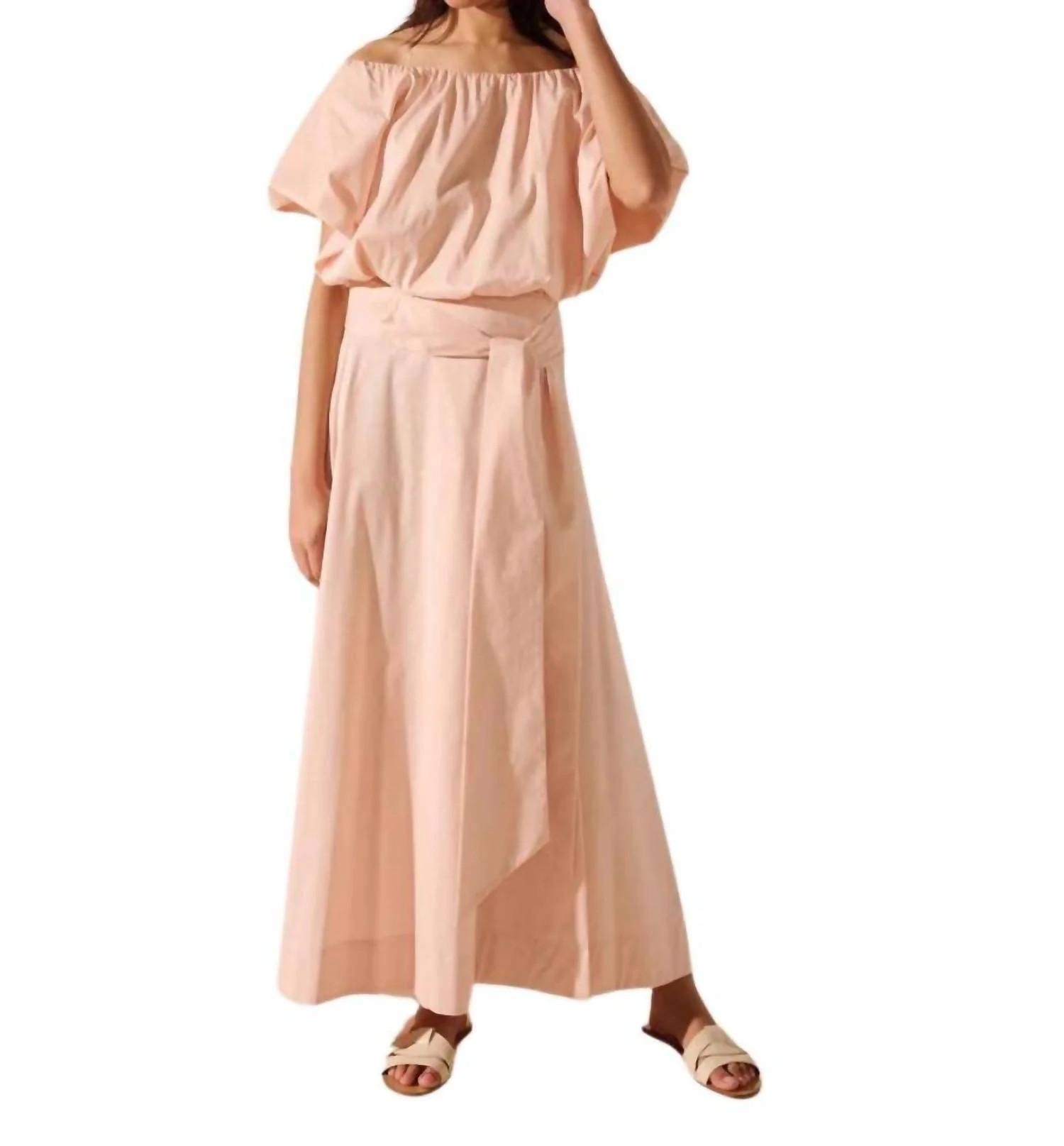 Morgan Skirt In Shell Rose | Shop Simon