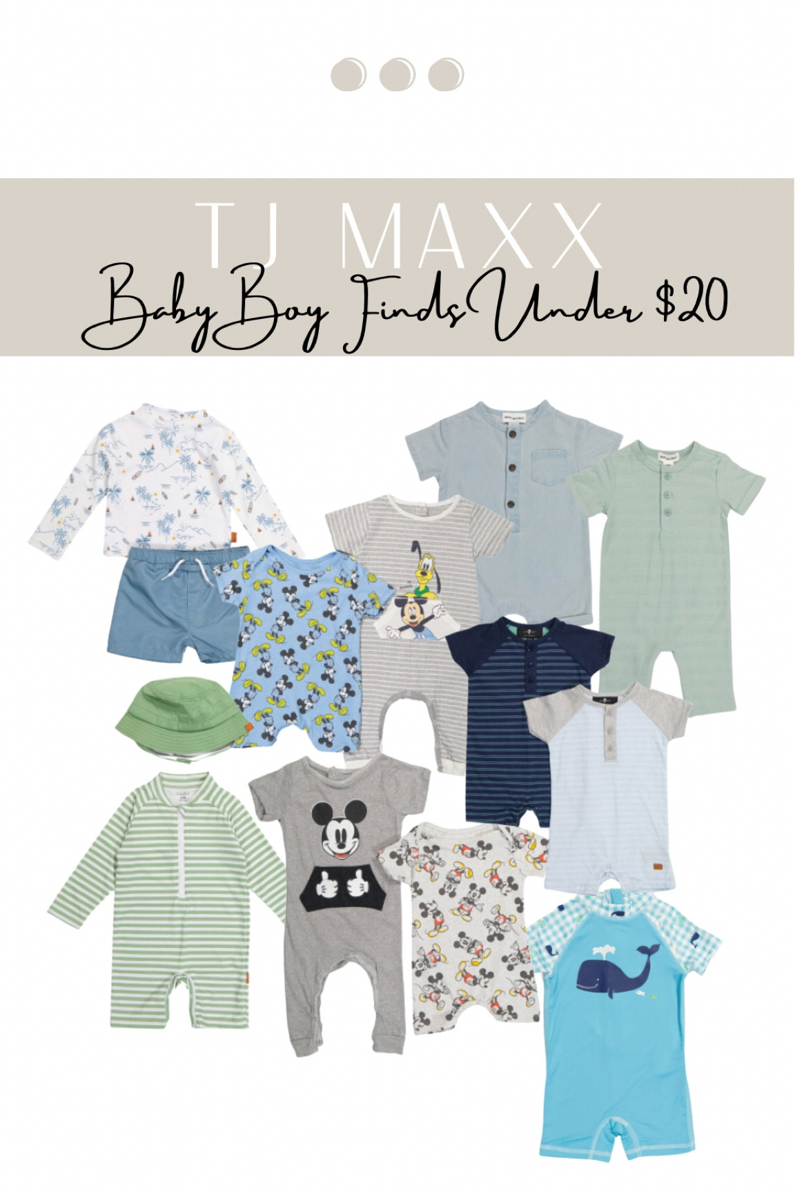 TJ MAXX—Baby Boy Outfits Under $20!✨ 

#baby #babyboy #newborn #toddler #babyboystyle #babyboyoutfits #newbornoutfits #newbornstyle #babyboysets #toddlerclothing #babyclothing #babyboyclothing #babyboyromper #babyboyswim #babyswim #babyboysummeroutfits #styleideas #styletip #babyshower #babyshowergiftideas #babyregistry #giftideasfornewmom #giftideasformomtobe #babyshowergiftbasketideas #tjmaxx #tjmaxxbaby #tjmaxxfinds #summeroutfits  #ltkseasonal 

#LTKbaby #LTKkids #LTKFind