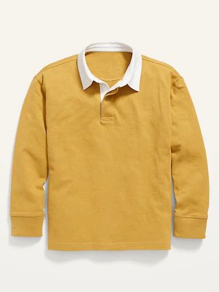 Long-Sleeve Rugby Polo Shirt for Boys | Old Navy (US)