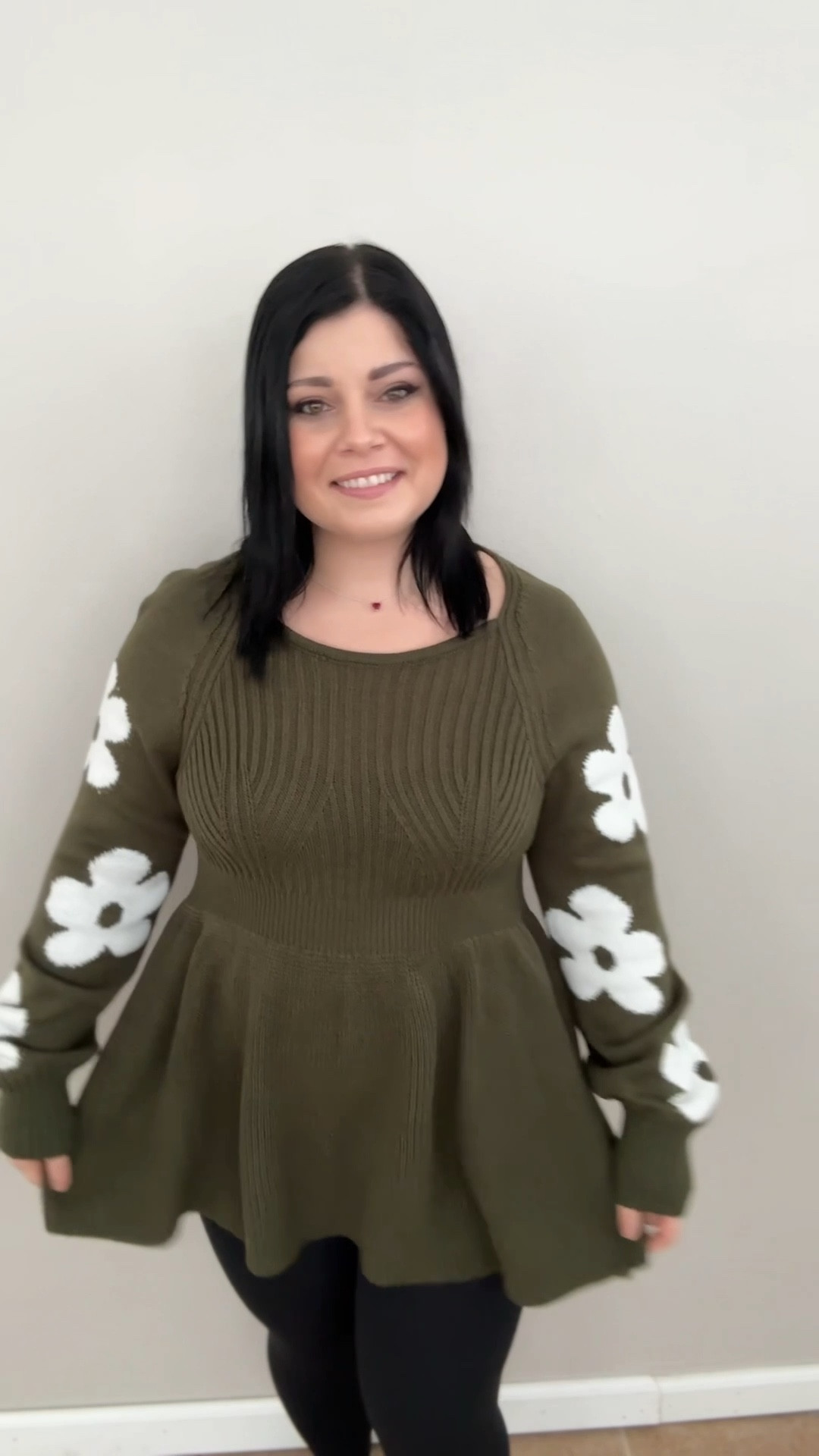  Wearing the Floral Patch Jacquard Cinched Waist Pullover in army green from @bloomchic.

I am wearing a medium and it is true to size. The floral print details on the arms are too cute. The cinched waist also creates shape and pairs well with leggings. 

#LTKStyleTip #LTKFindsUnder50 #LTKMidsize