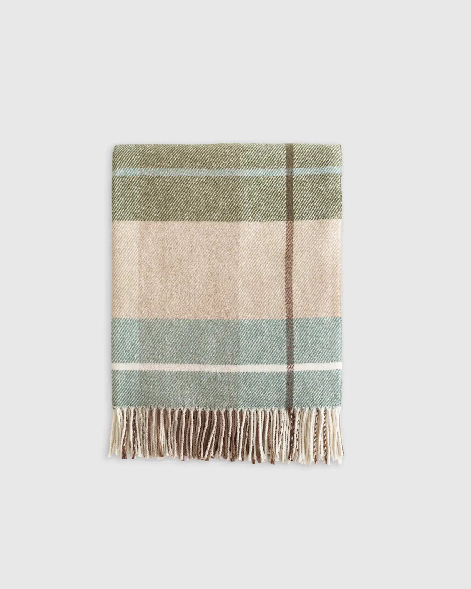 Italian Recycled Cotton Plaid Throw | Quince