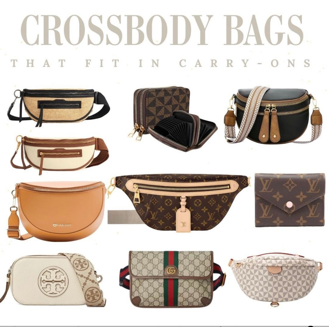 The best bags to specifically take in the CALPAK Duffle. I repeatedly use the LV Bum Bag and LV mini wallet. The lululemon bag is also a practical option and there are some Amazon ones that give you a high-end look. 

#LTKTravel #LTKdayinmylife #LTKmomlife