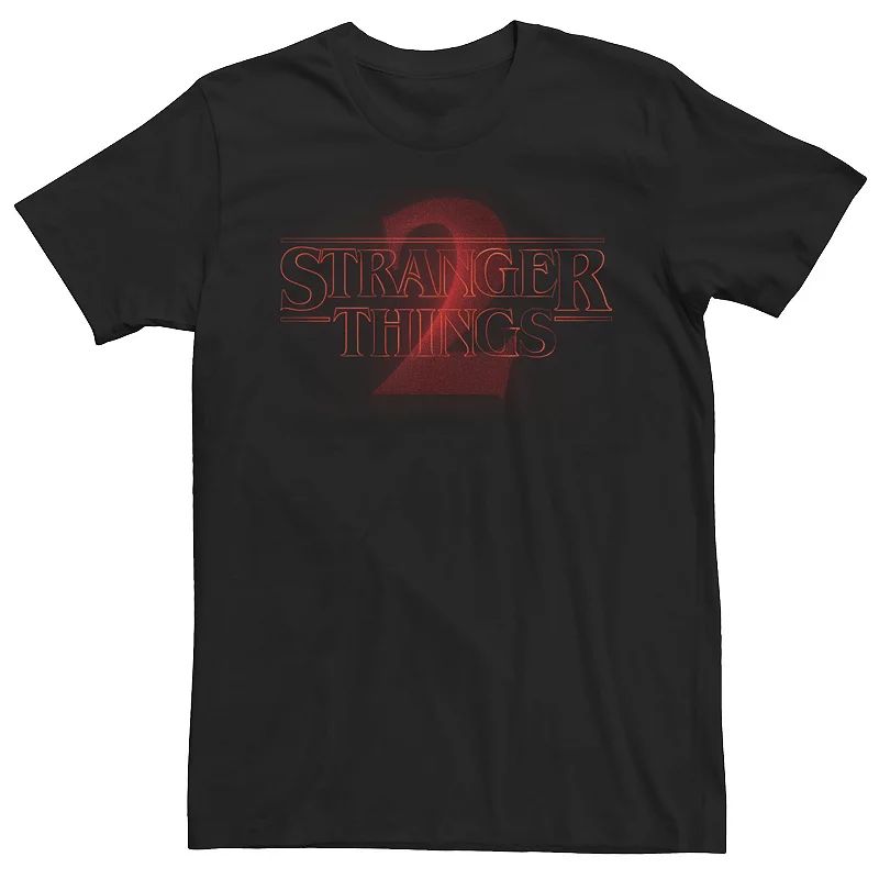 Men's Netflix Stranger Things 2 Dark Logo Tee, Size: Small, Black | Kohl's