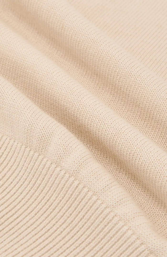 Aria Mock Neck Cotton & Wool Sweater | Nordstrom